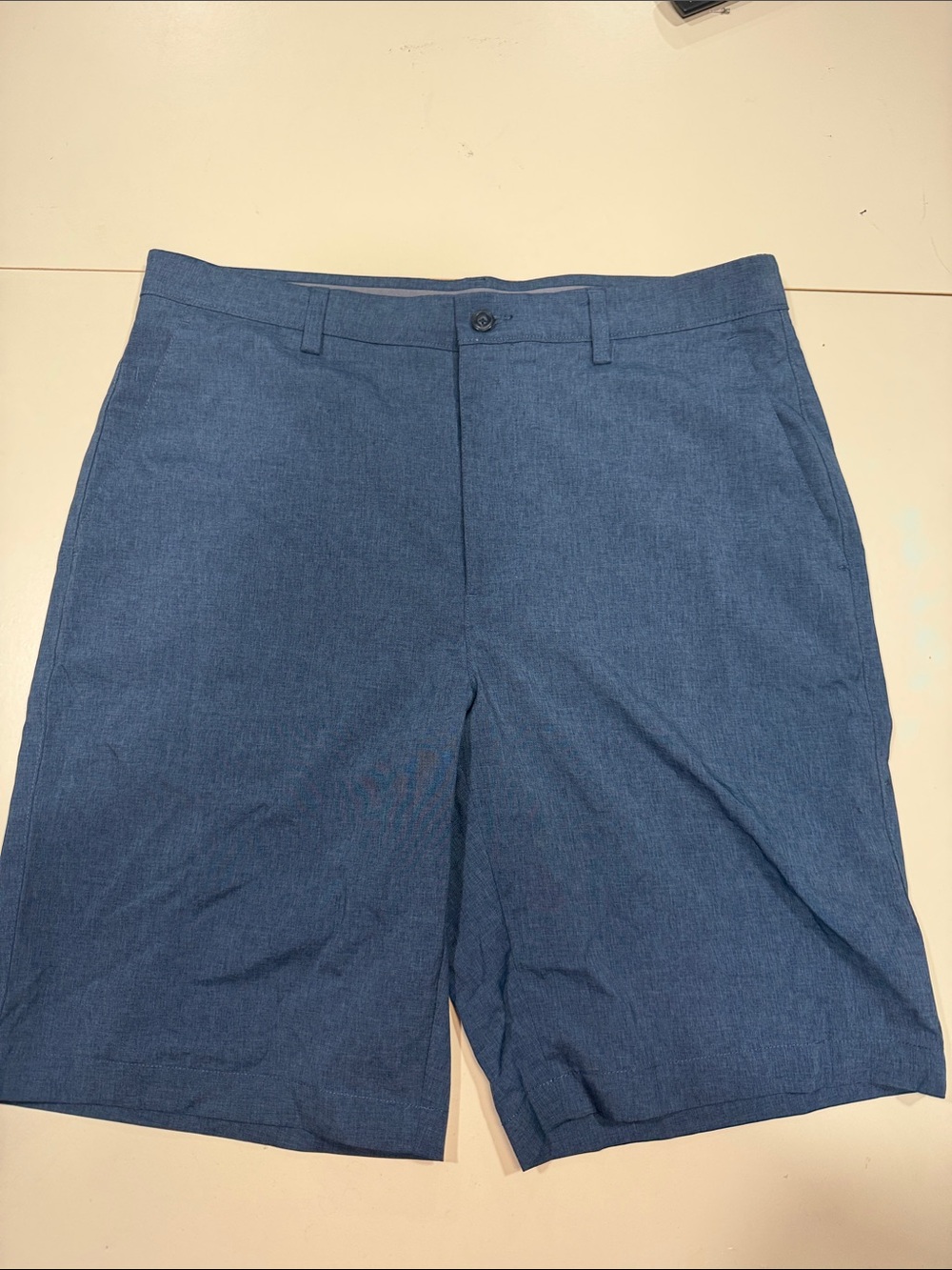 PGA Tour Navy Blue Flat-Front Golf Shorts